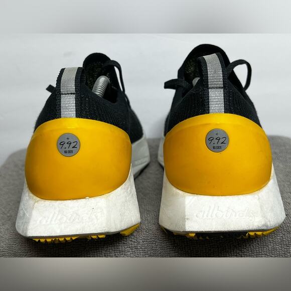 Allbirds Tree Flyer Silver Fern Shoes Mens Size 12 Black Yellow Blizzard - Picture 6 of 9